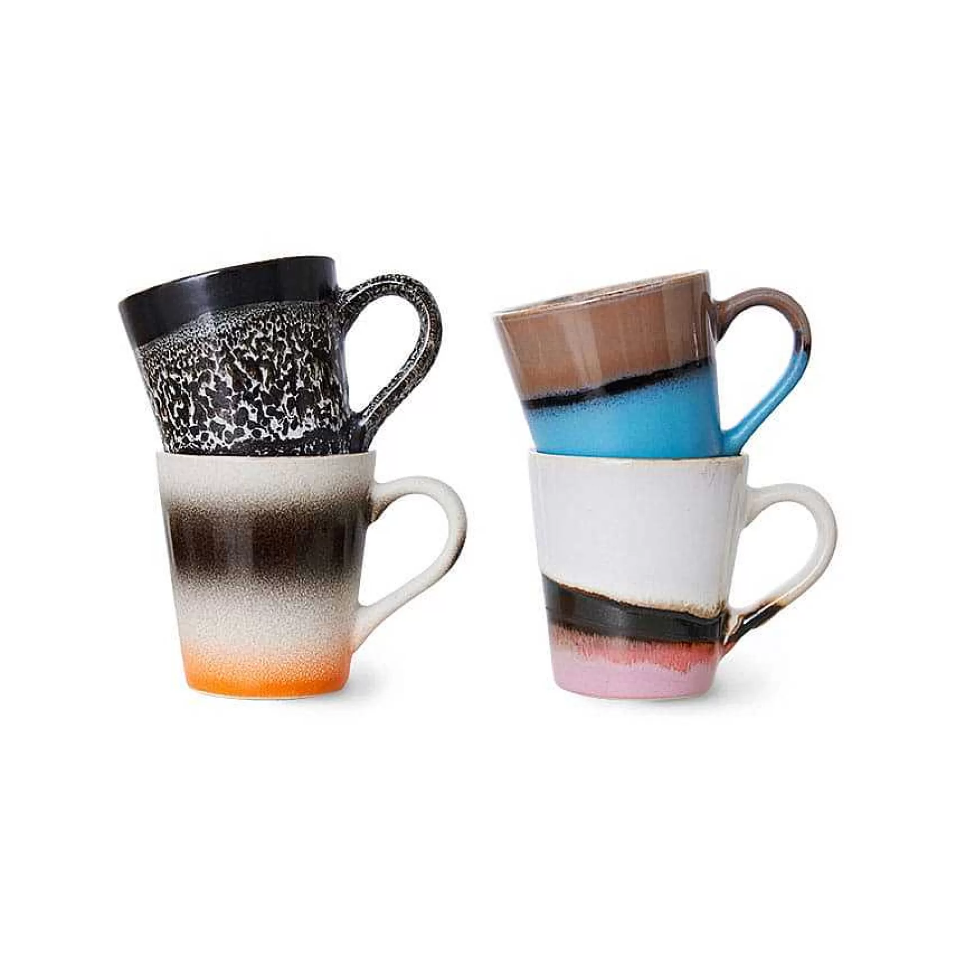 HK Living Gløggkopper*70'S Espressokopp 4-Pk