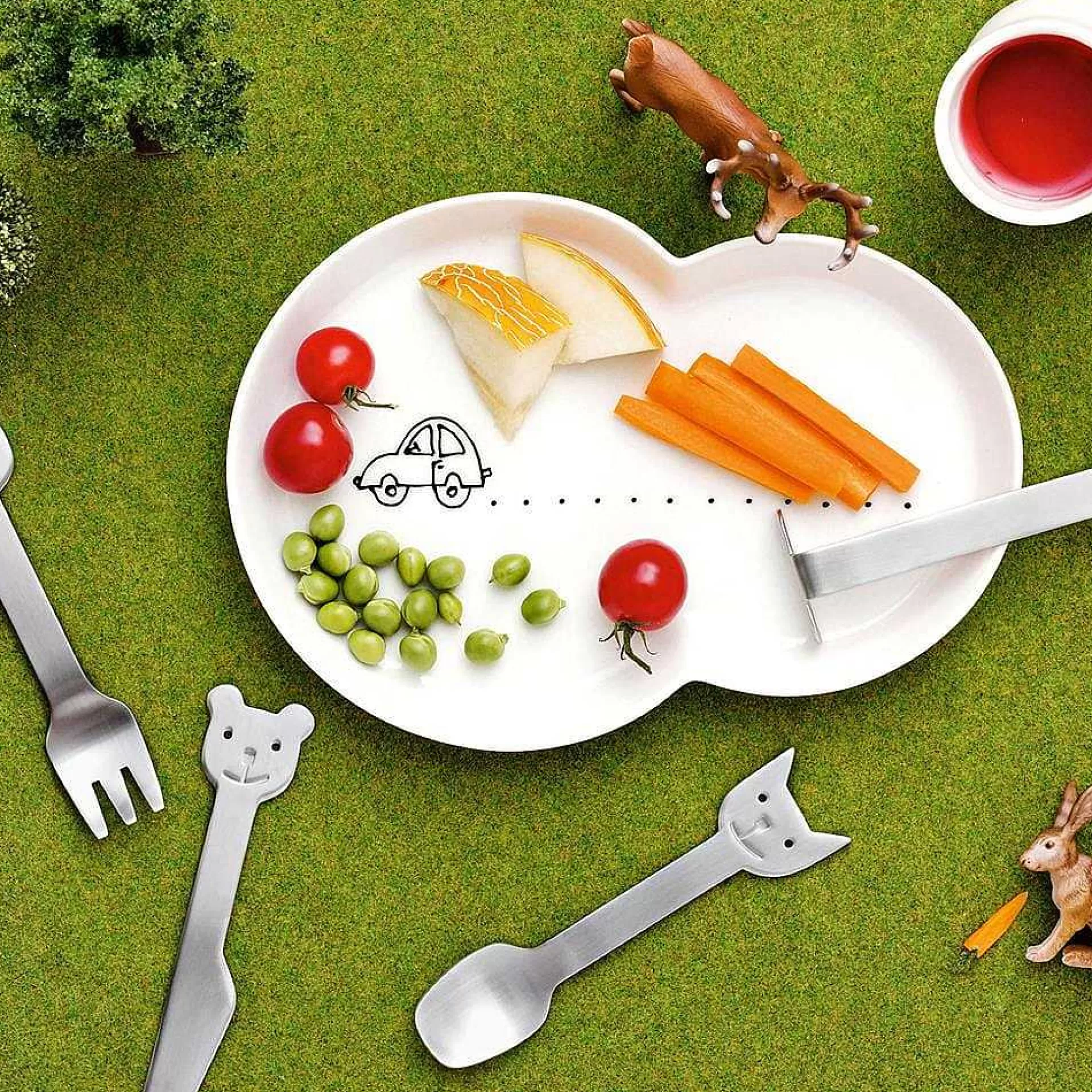 Gense Animal Friends Bestikk 4 Deler