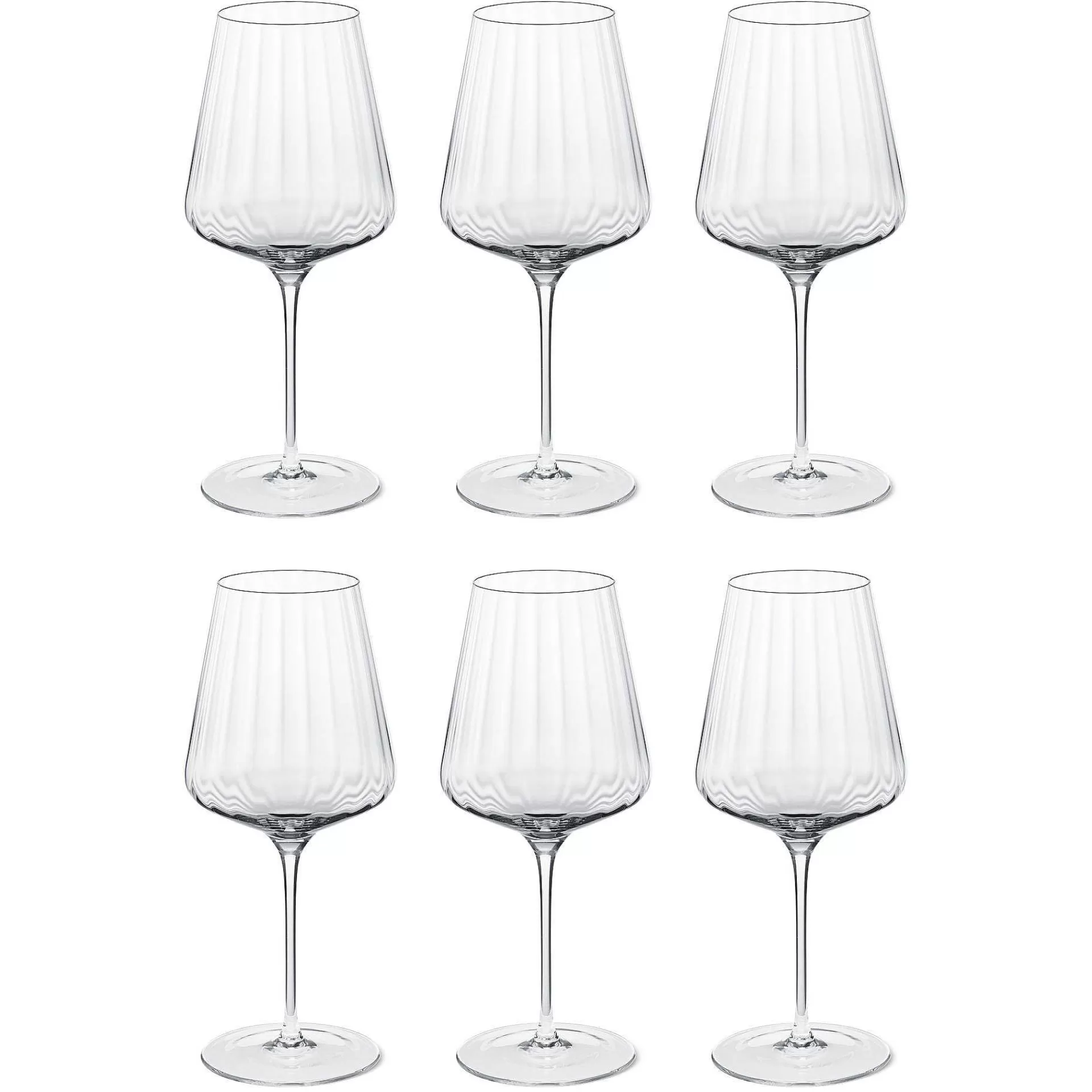 Georg Jensen Vinglass*Bernadotte Rodvinsglass 6-Stk.