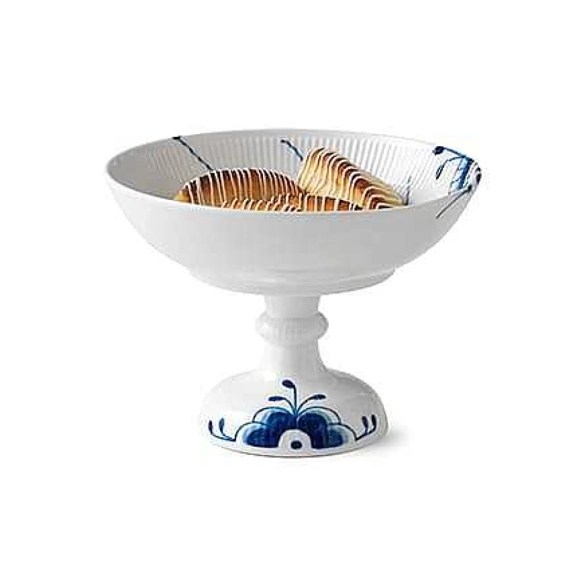 Royal Copenhagen Serveringsskåler*Blue Fluted Mega Bolle Pa Fot