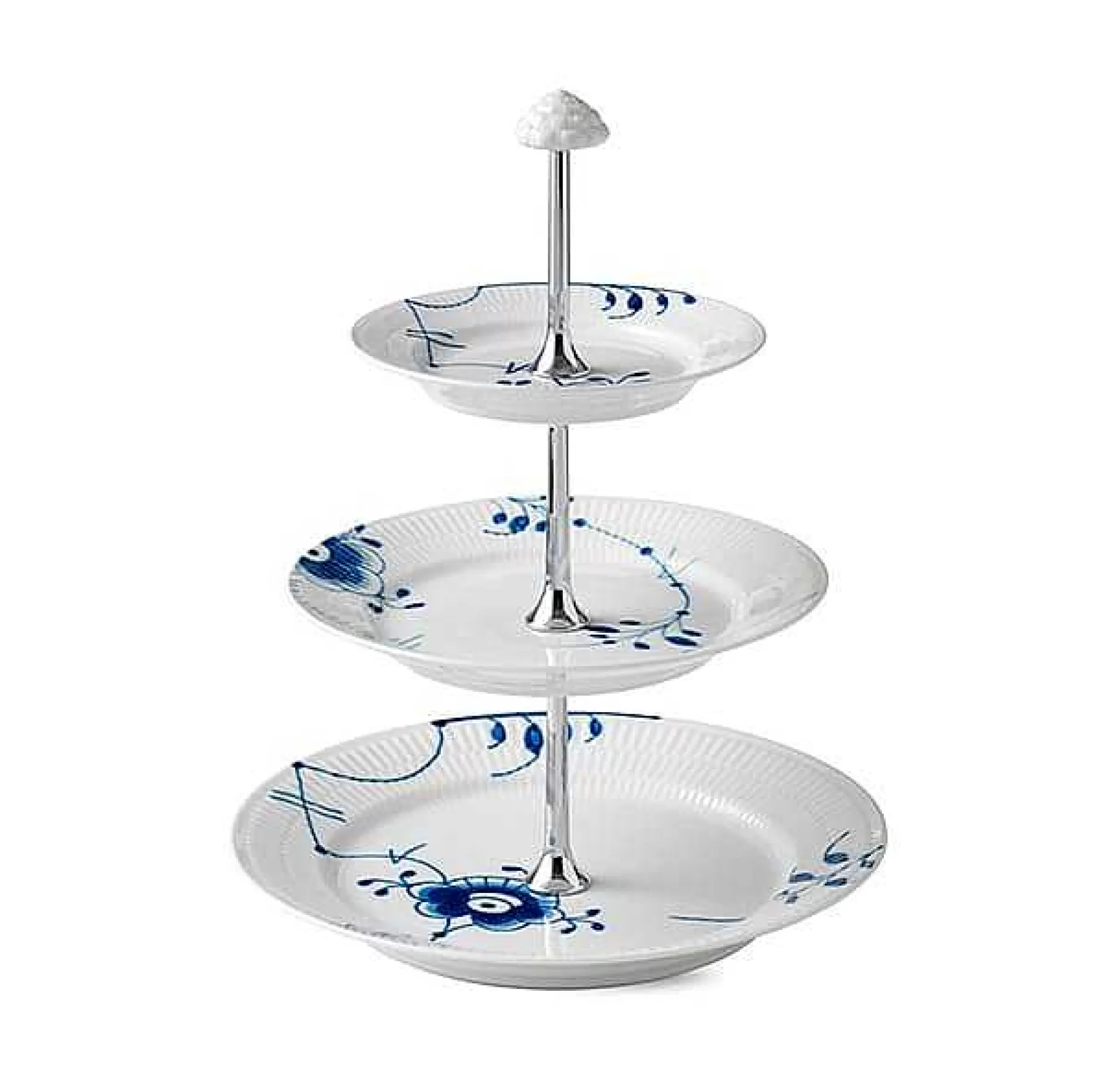 Royal Copenhagen Serveringsfat*Blue Fluted Mega Etasjefat