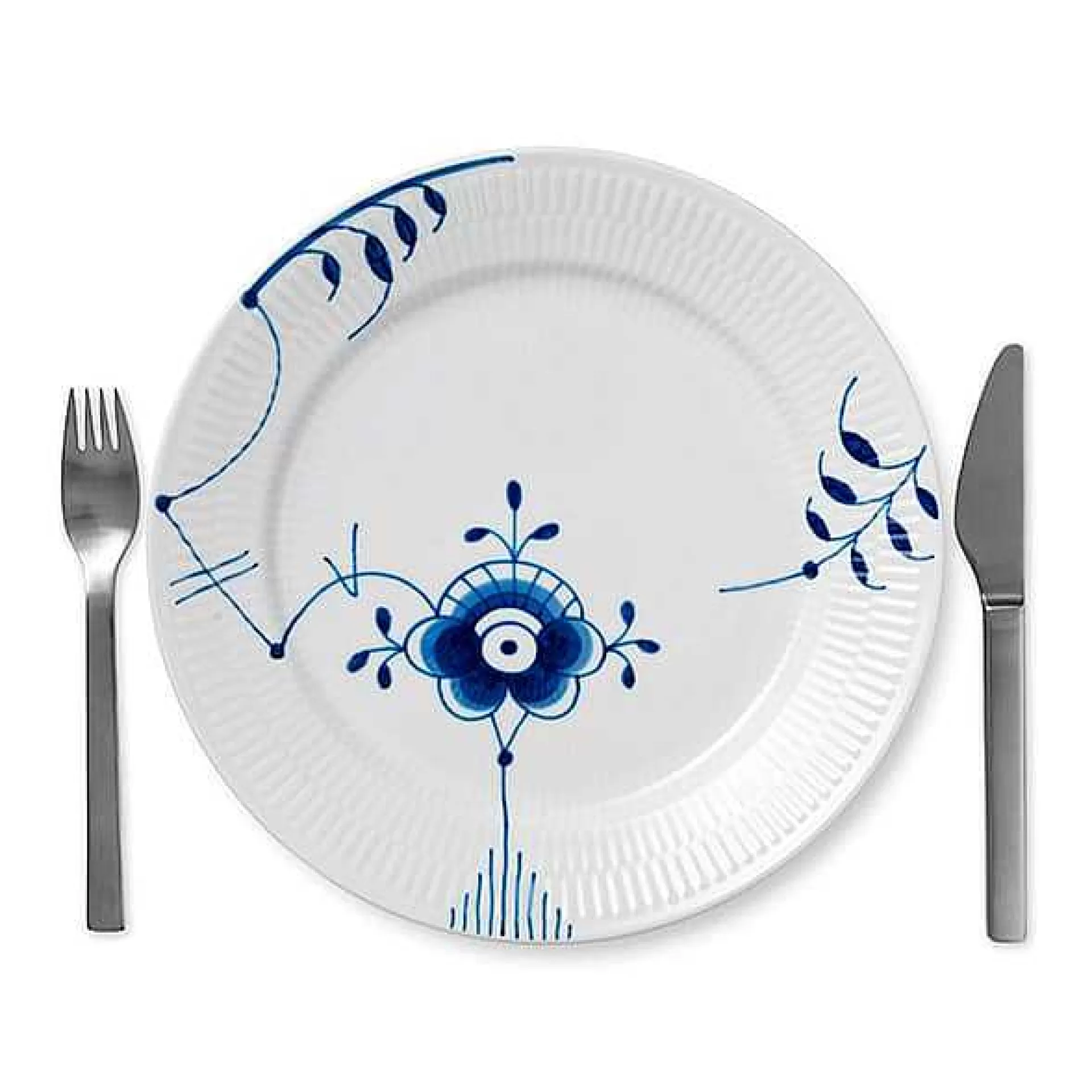 Royal Copenhagen Middagstallerkener*Blue Fluted Mega Tallerken 6