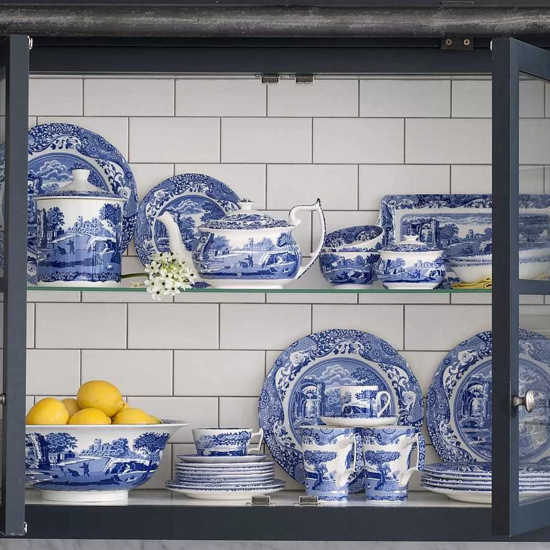 Spode Frokostskåler*Blue Italian Dyp Skal