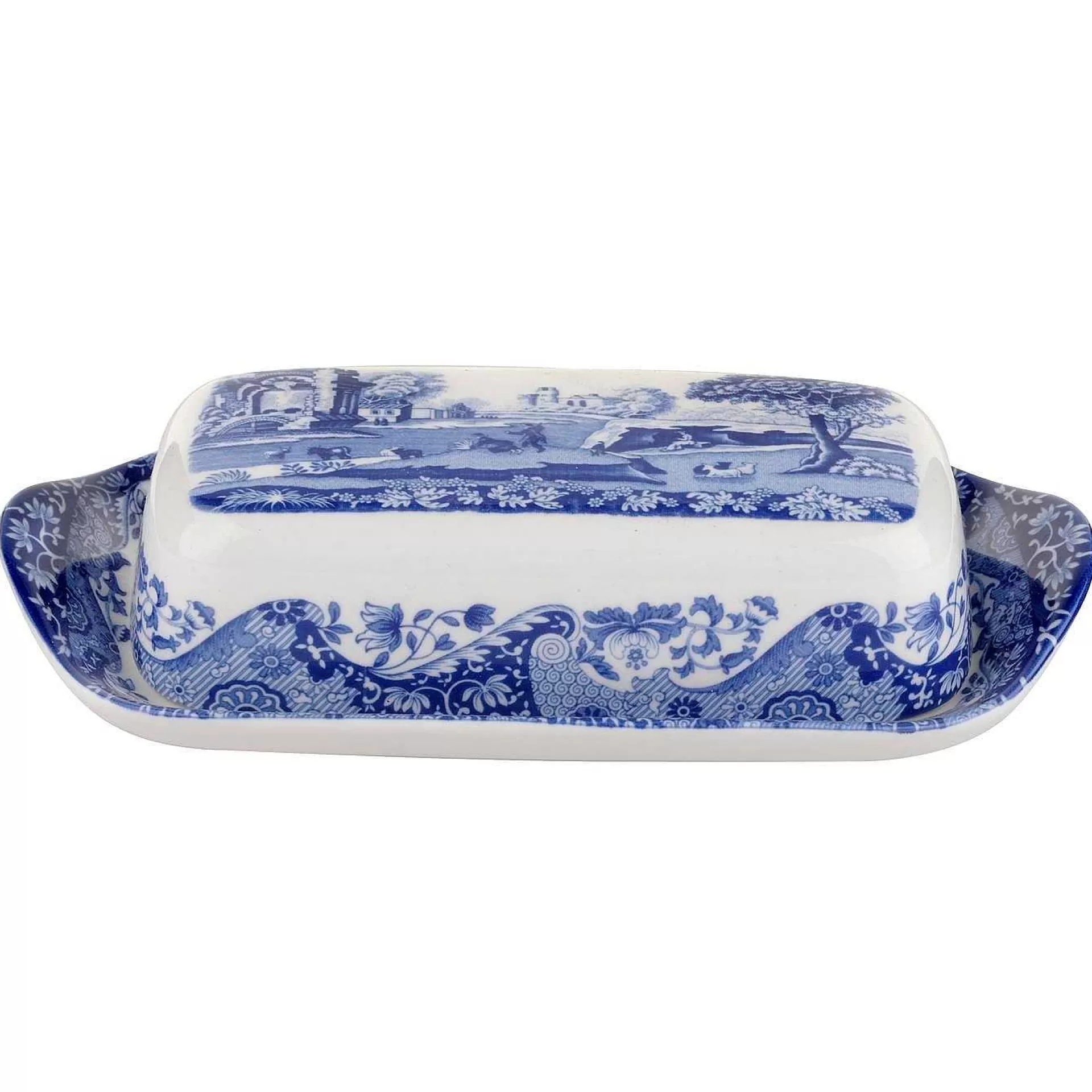 Spode Blue Italian Smorboks