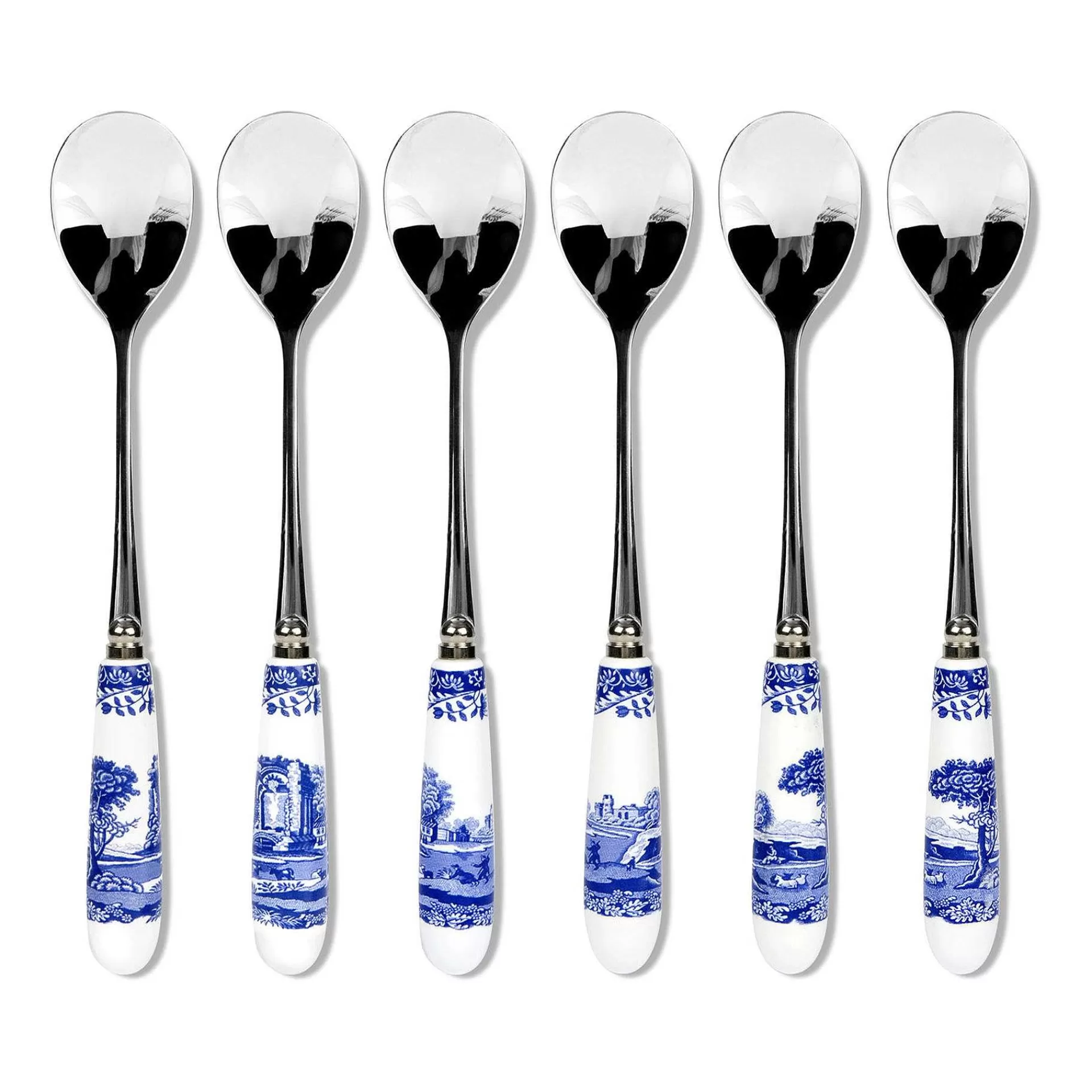 Spode Blue Italian Teskje 6-Pakning