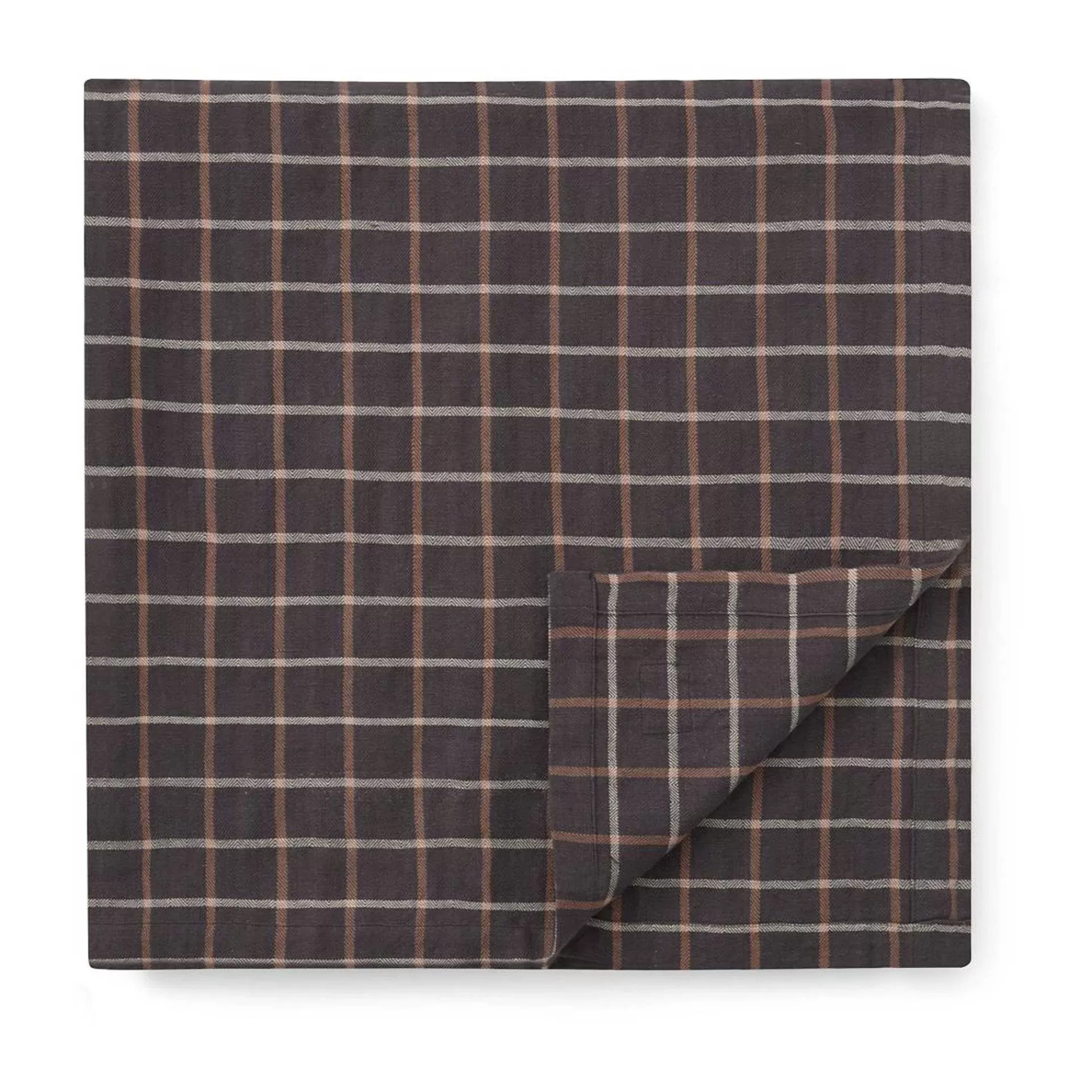 Lexington Checked Cotton Linen Duk 150 X 350 Cm