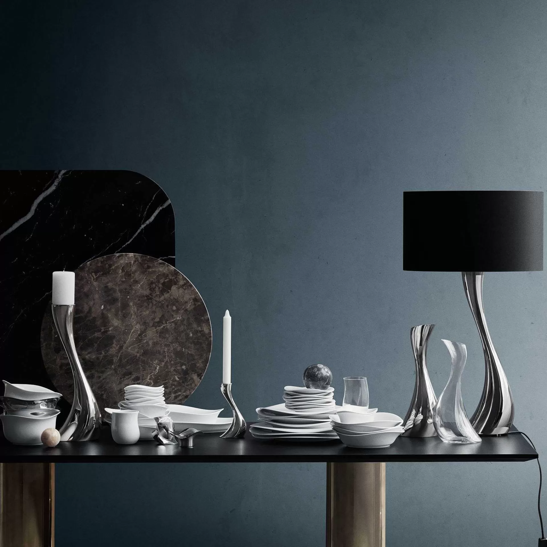 Georg Jensen Cobra Karaffel Rustfritt Stal
