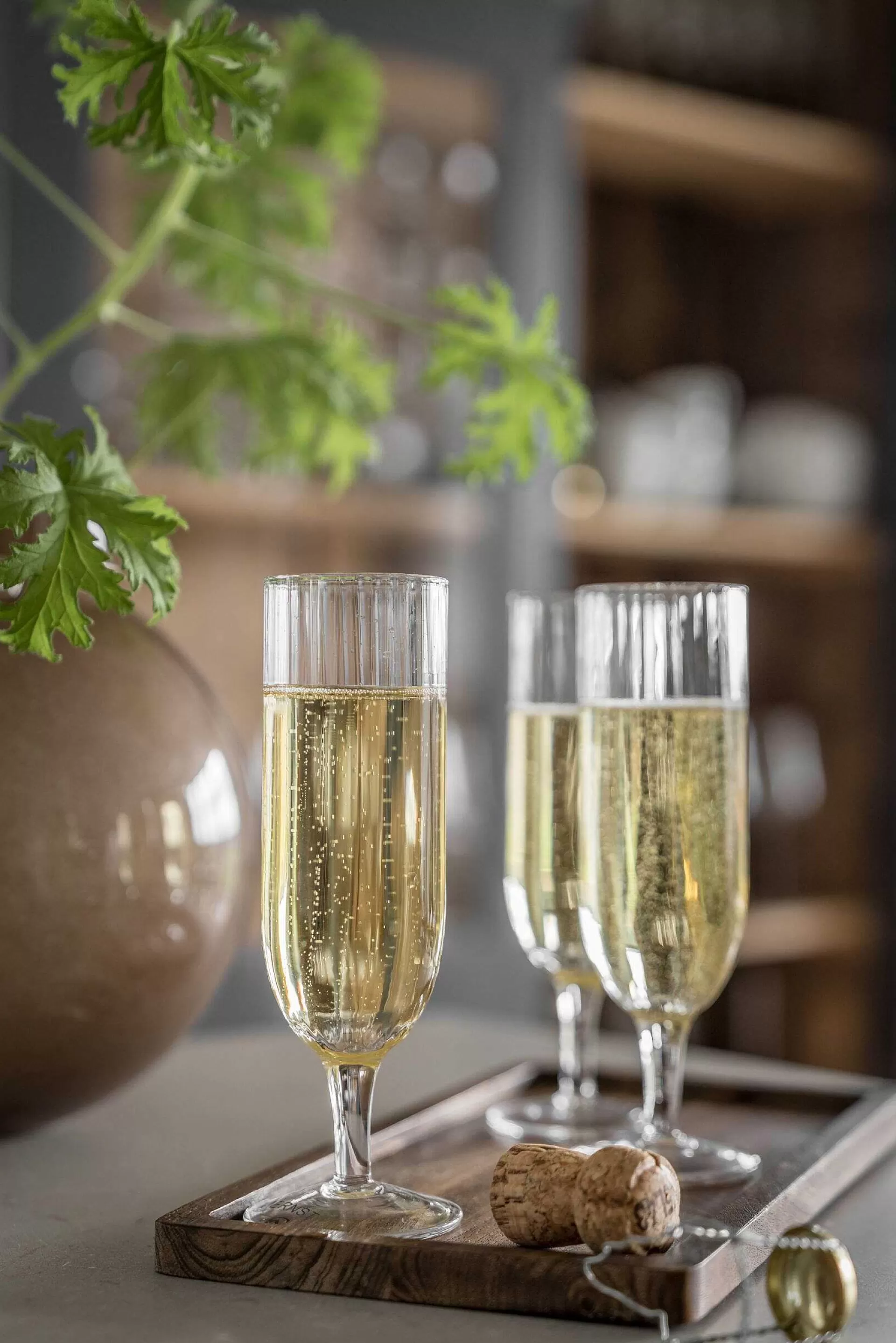 ERNST Champagneglass* Champagneglass Riflet 2-Pakning
