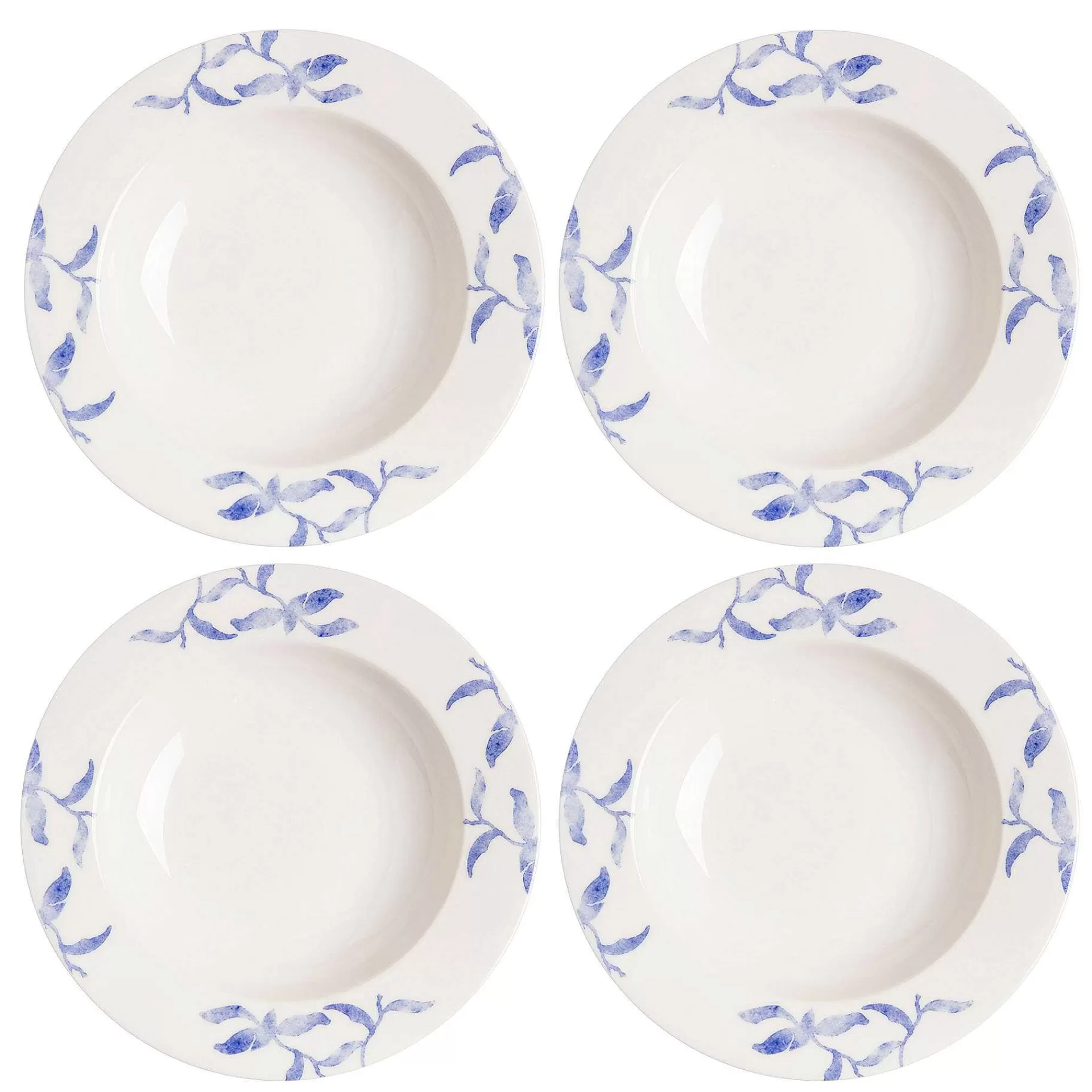 Scandi Living Dype Tallerkener*Havspil Dyp Tallerken 23 Cm 4-Stk.