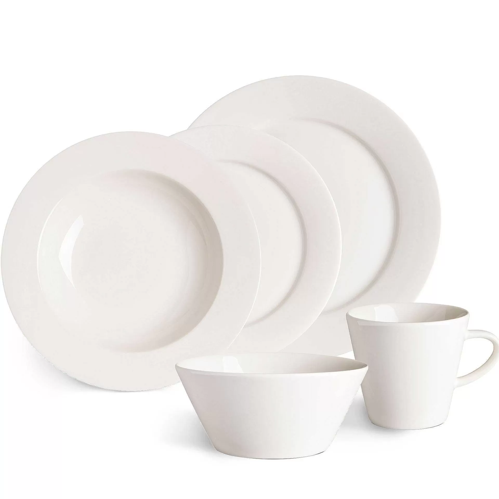 Scandi Living Dype Tallerkener*Kalk Dyp Tallerken 23 Cm 4-Stk.