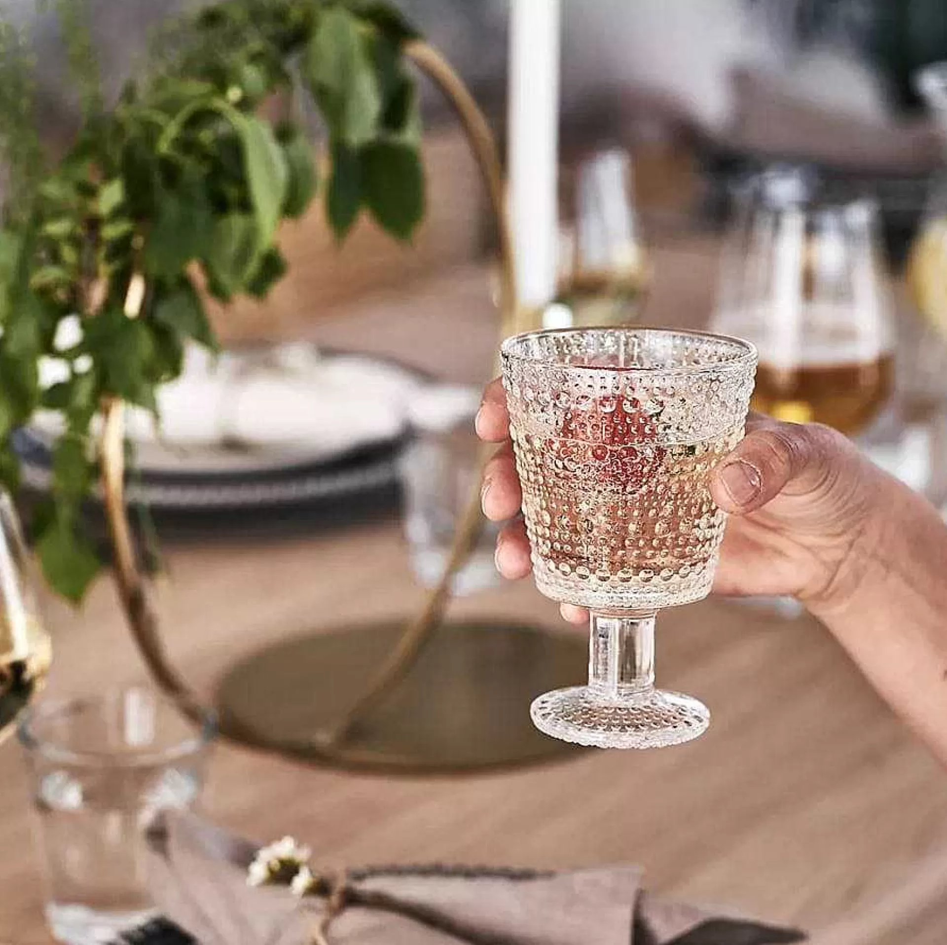 Iittala Vannglass*Kastehelmi Drikkeglass Pa Fot 26 Cl 4-Stk.