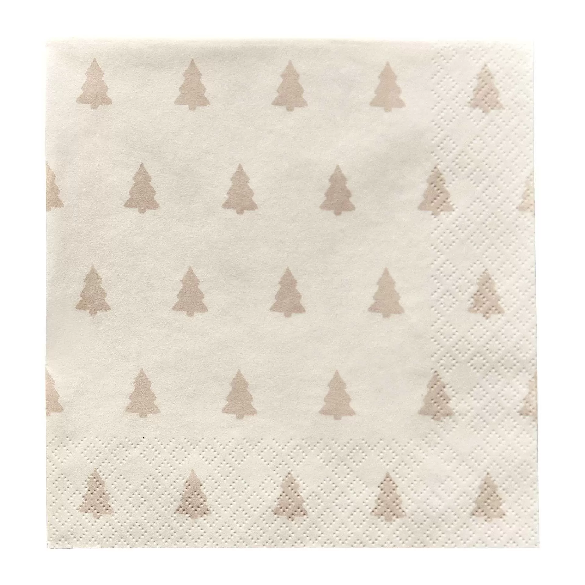 Scandi Essentials Servietter*Linen Trees Servietter 33 X 33 Cm 20-Pakning