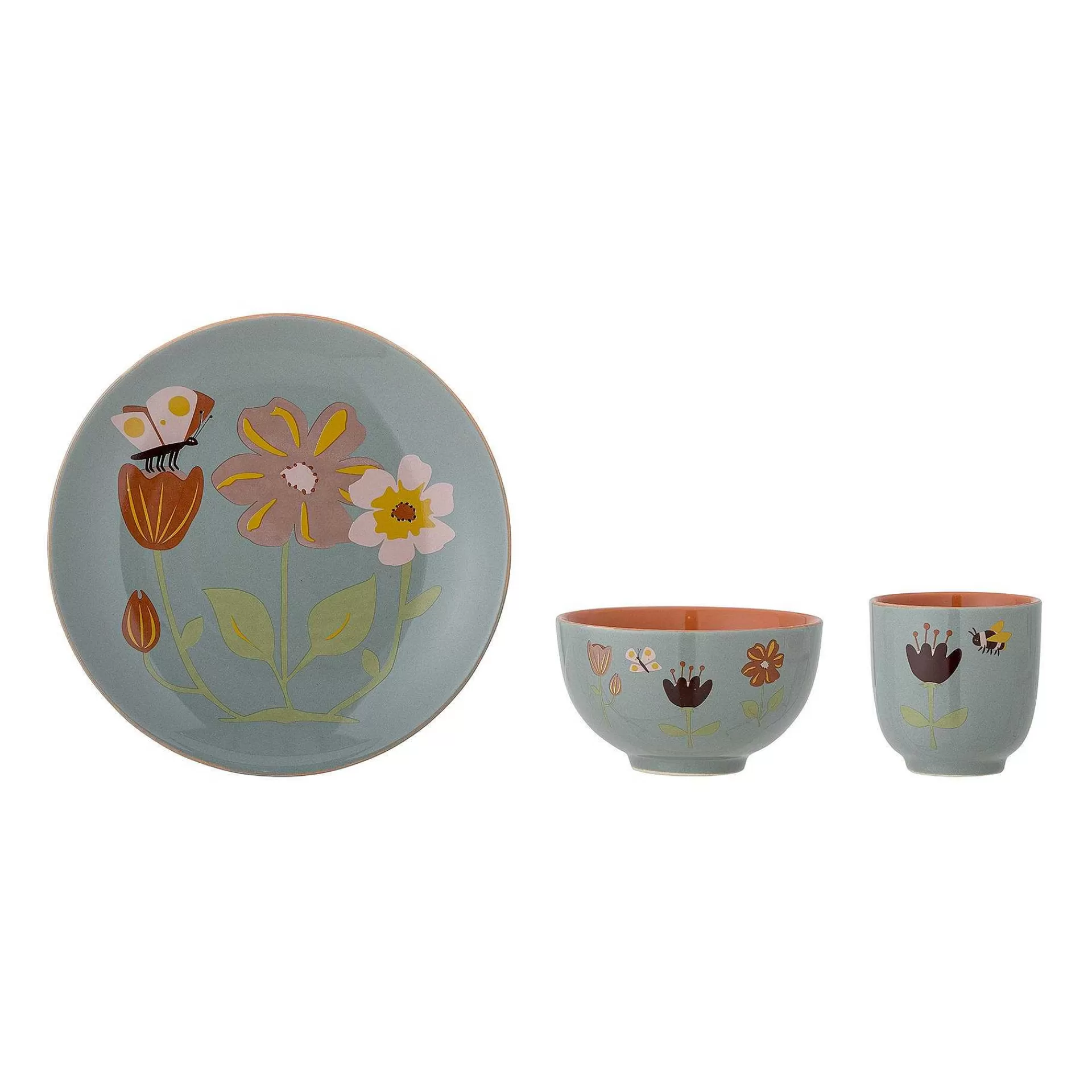 Bloomingville Barneserviser*Meadow Barneservise Steingods 3 Deler