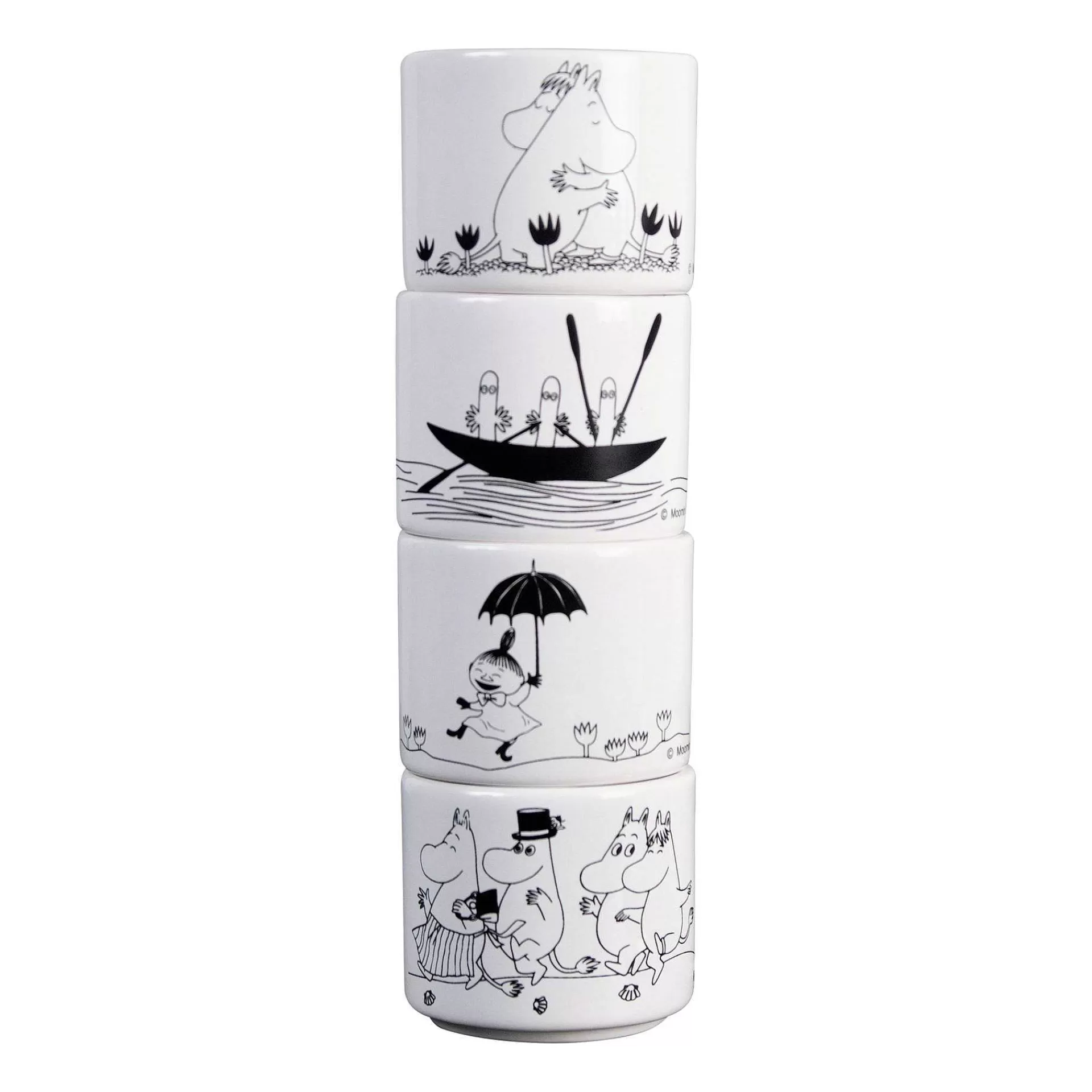 Pluto Design Eggeglass*Mummitrollet Eggeglass 4 Deler