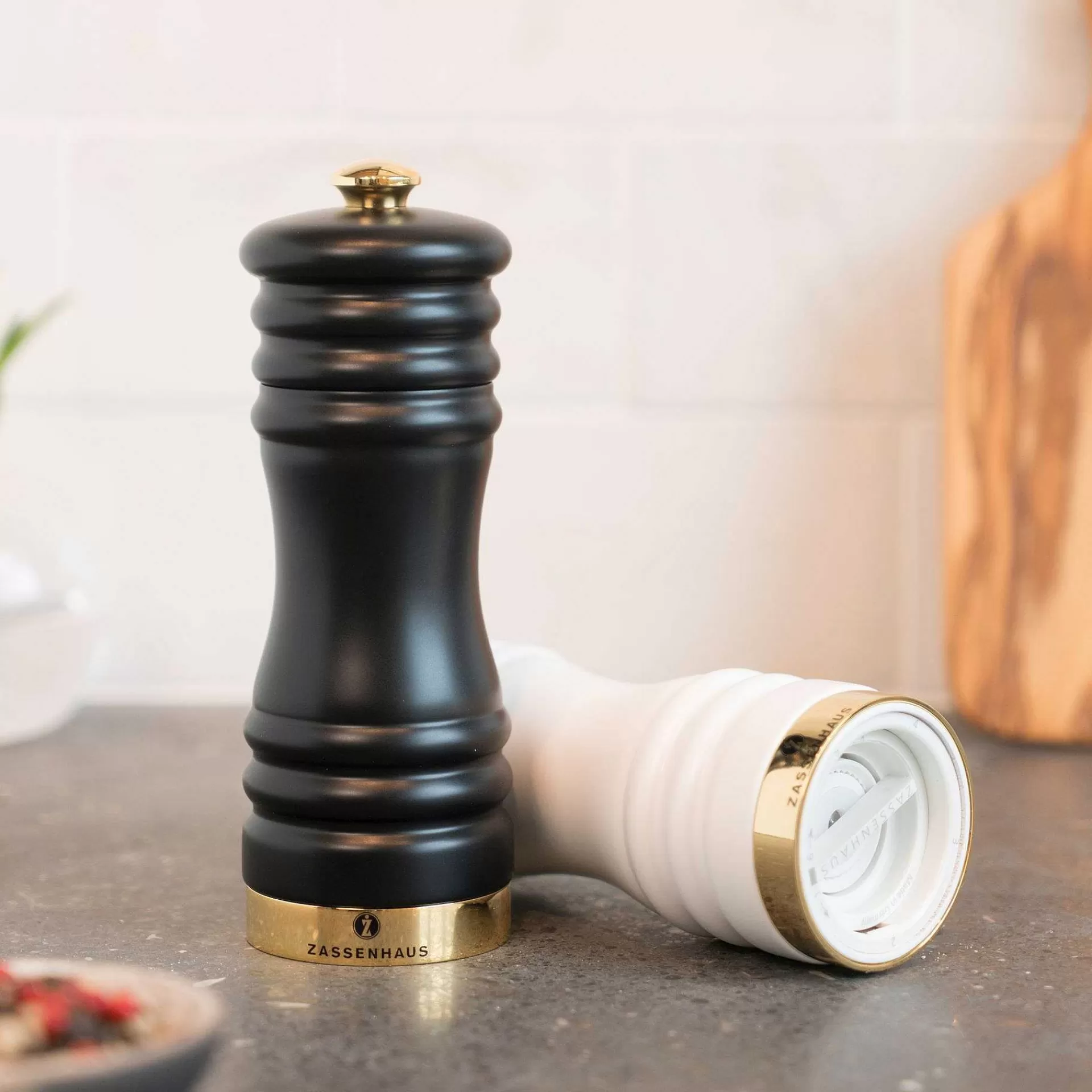 Zassenhaus Munchen Salt- Og Pepperkvern Matt 15 Cm 2 Deler