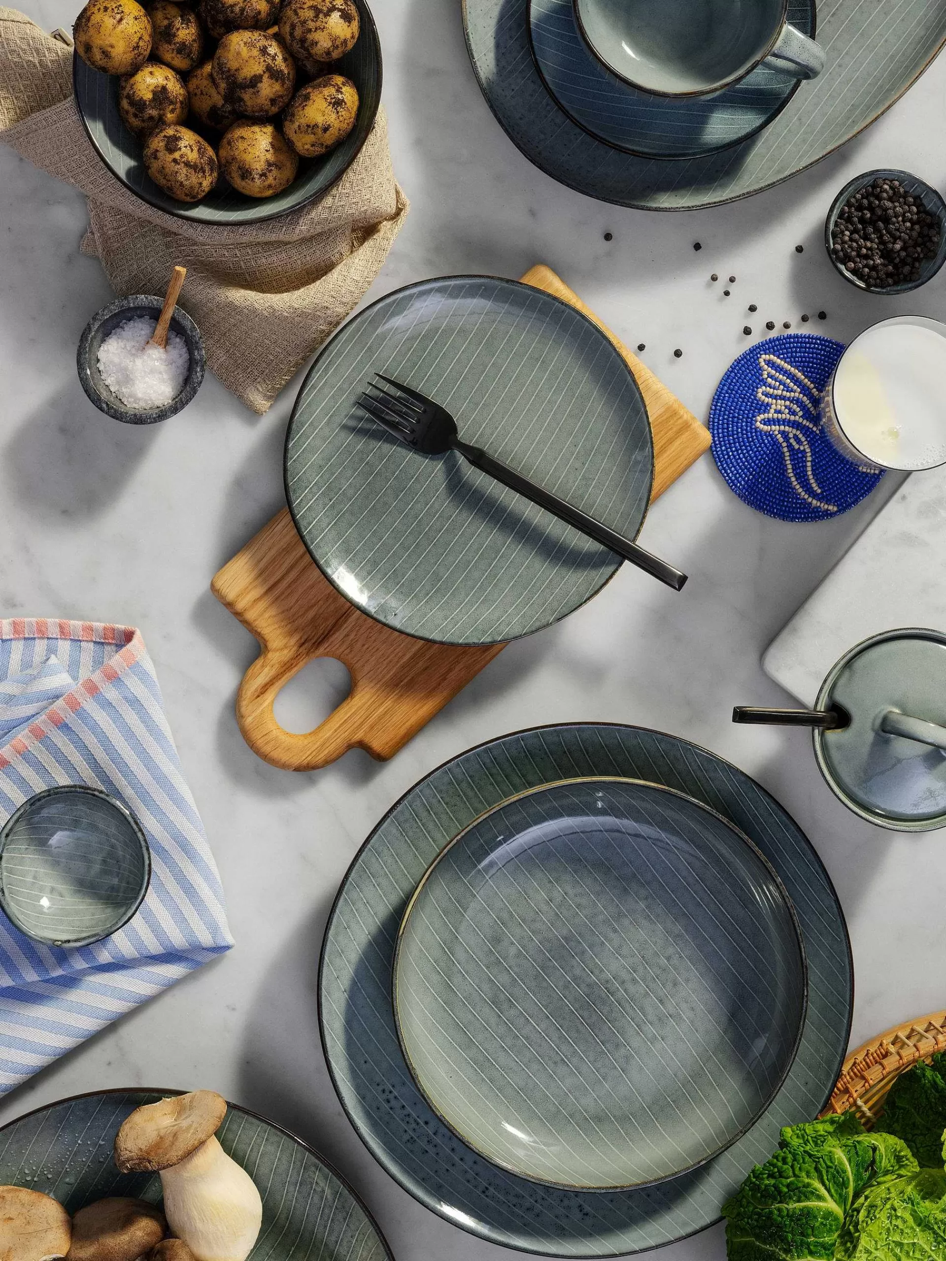 Broste Copenhagen Servise & Startsett*Nordic Sea Servise Sett