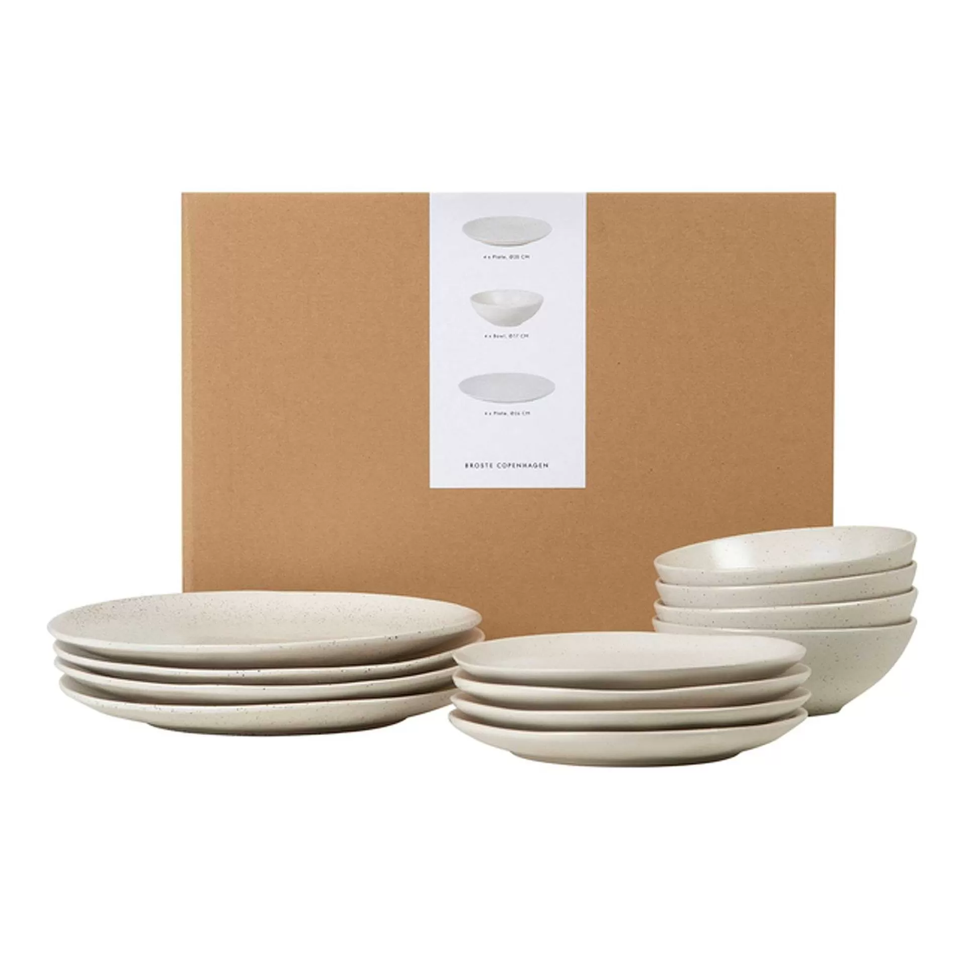 Broste Copenhagen Servise & Startsett*Nordic Vanilla Servise Sett