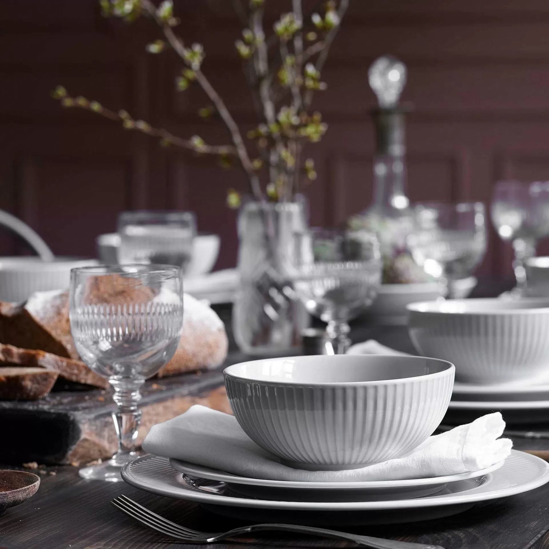 Pillivuyt Frokostskåler*Plisse Skal 60 Cl