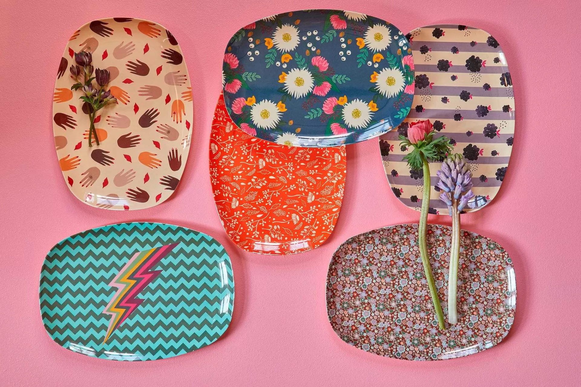 RICE Barneserviser* Melamintallerken 22X30 Cm