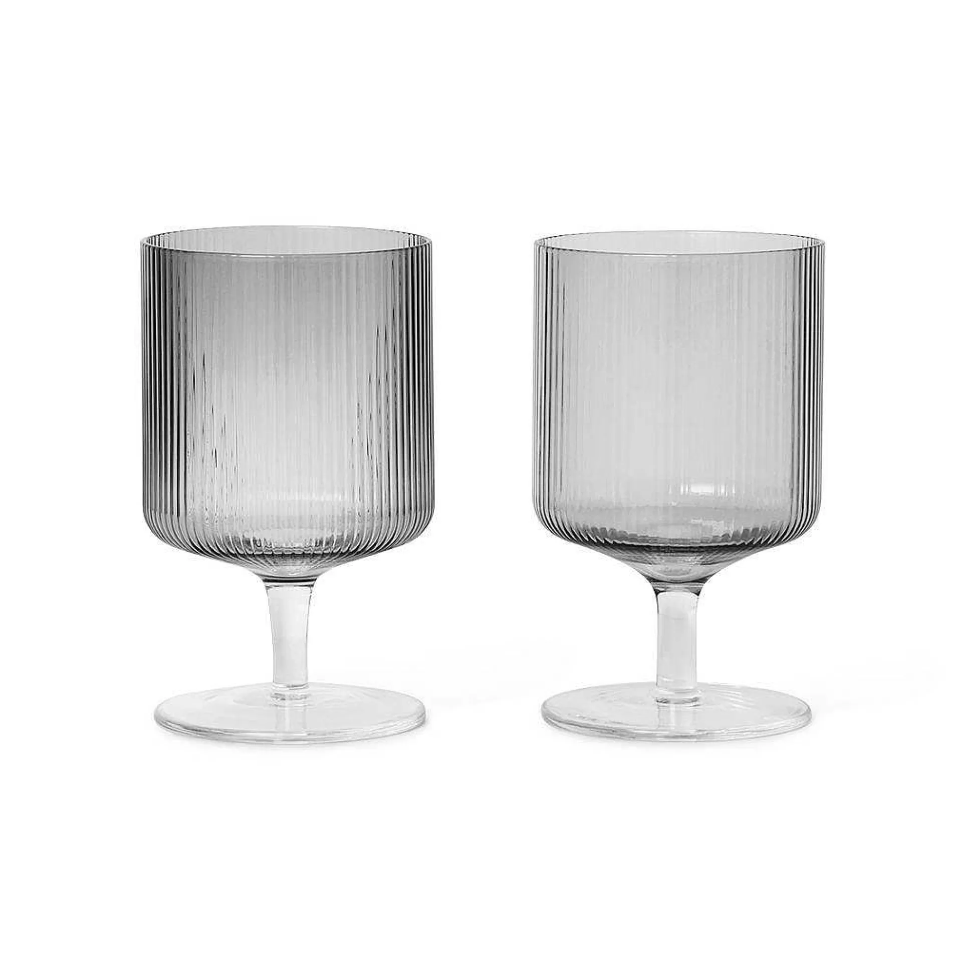 Ferm LIVING Vinglass*Ripple Vinglass 2-Stk.