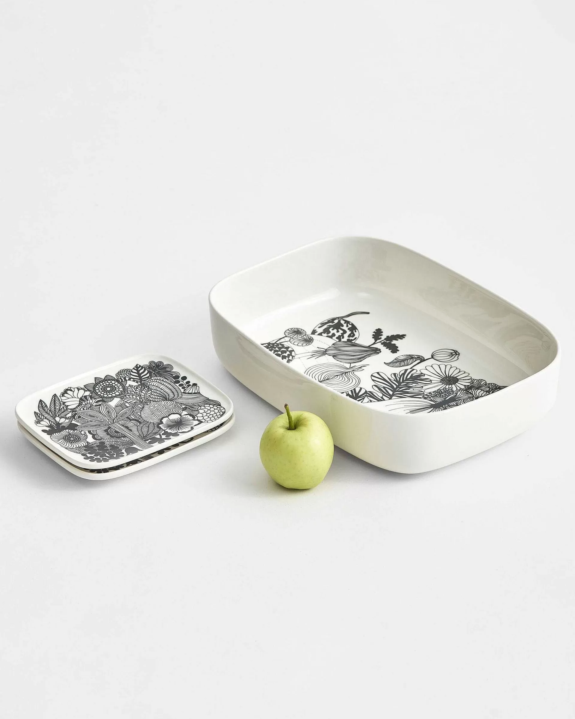 Marimekko Serveringsfat*Siirtolapuutarha Skal 15X12 Cm