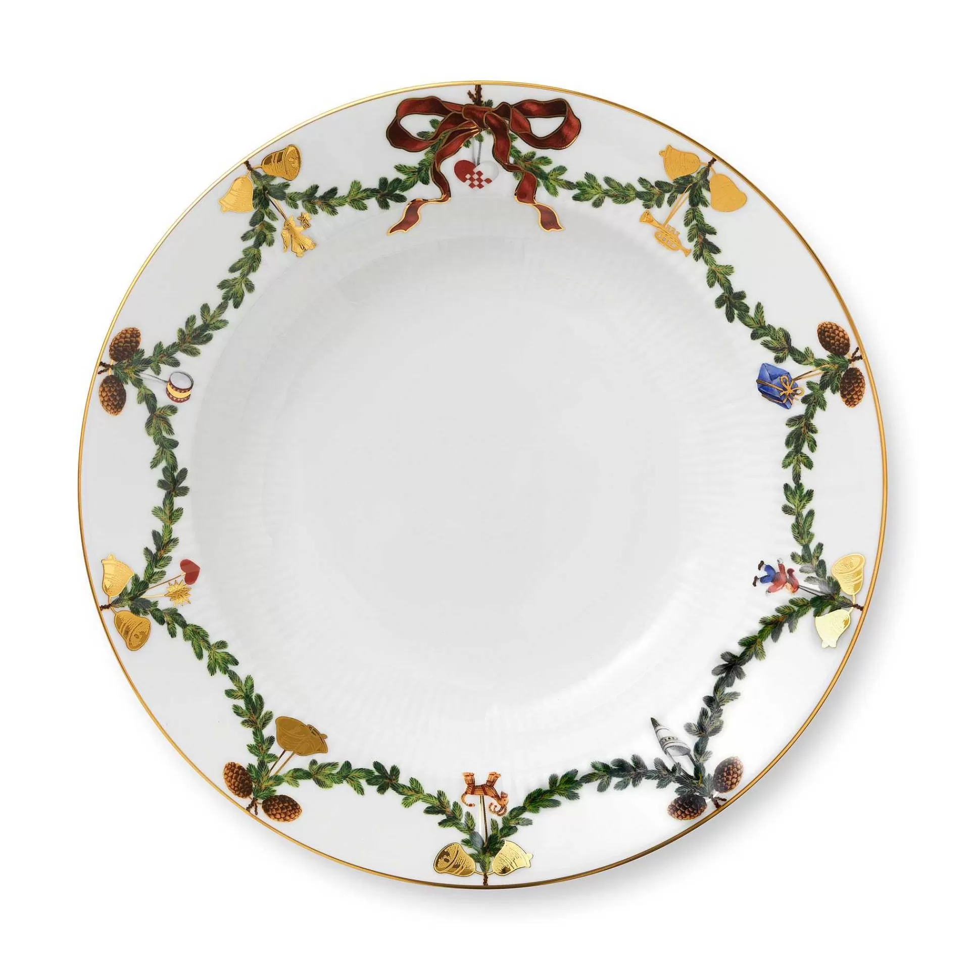 Royal Copenhagen Dype Tallerkener*Star Fluted Christmas Dyp Tallerken