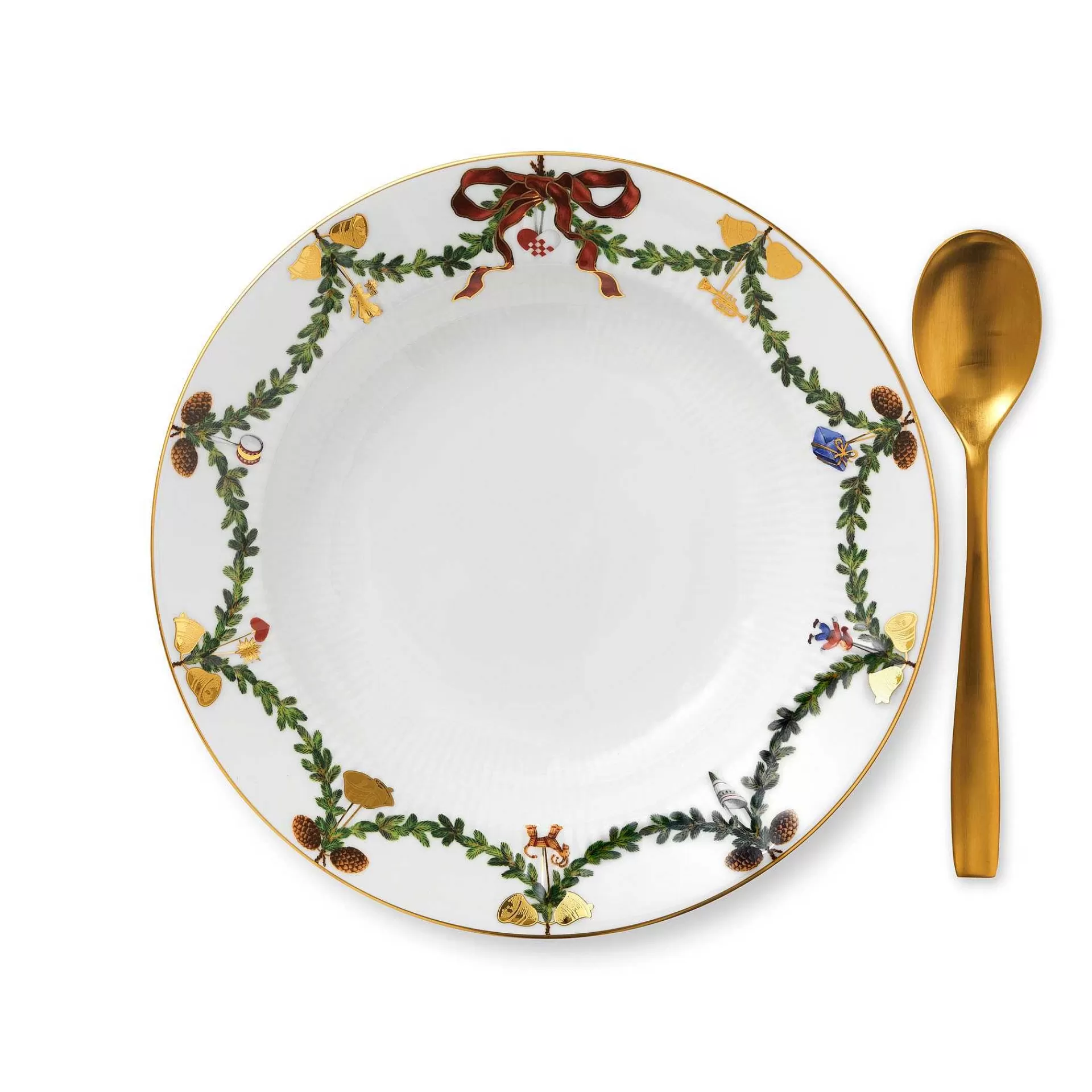 Royal Copenhagen Dype Tallerkener*Star Fluted Christmas Dyp Tallerken