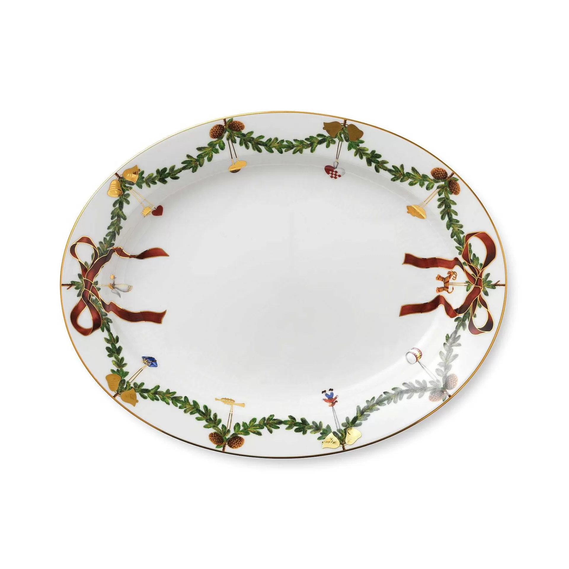 Royal Copenhagen Serveringsfat*Star Fluted Christmas Fat