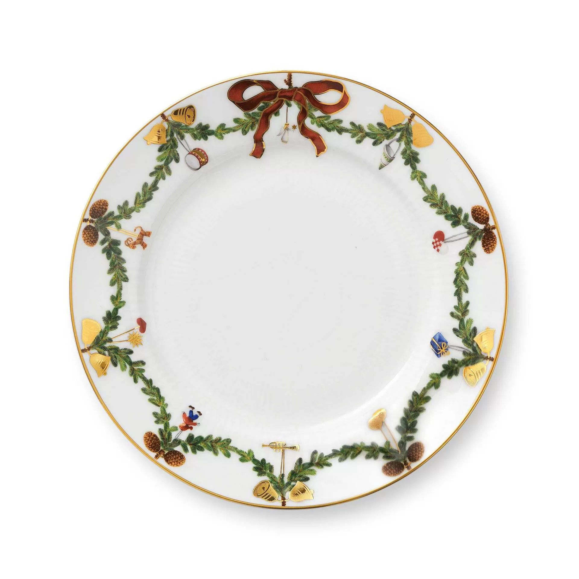 Royal Copenhagen Asjetter*Star Fluted Tallerken Jul