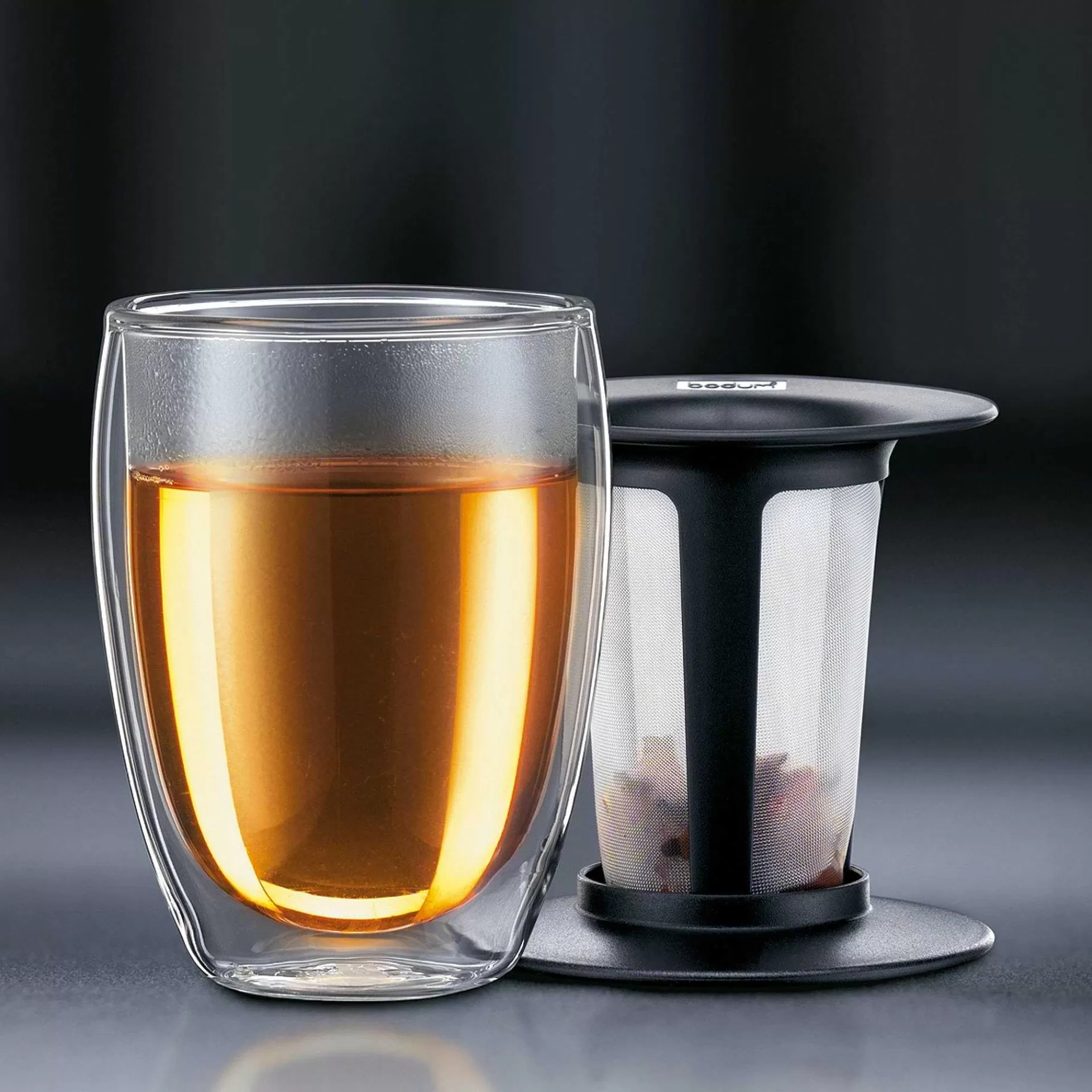 Bodum Termokopper*Tea For One Glass Med Tesil