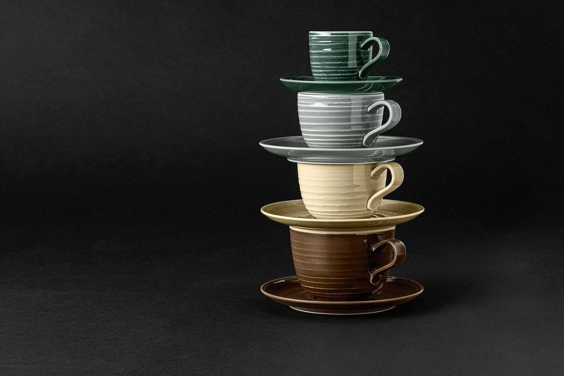 Seltmann Weiden Teskåler & Kaffeskåler*Terra Kaffefat O 12 Cm 6-Pakning