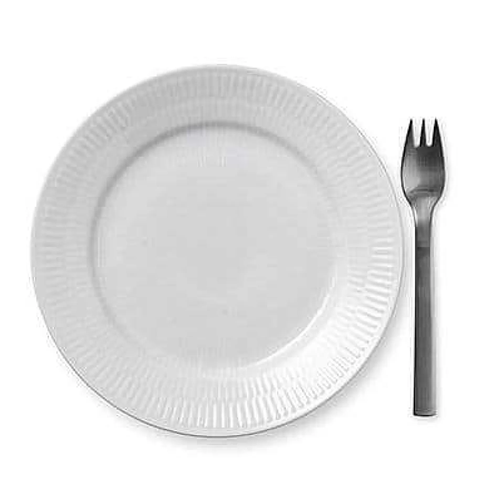 Royal Copenhagen Asjetter*White Fluted Tallerken